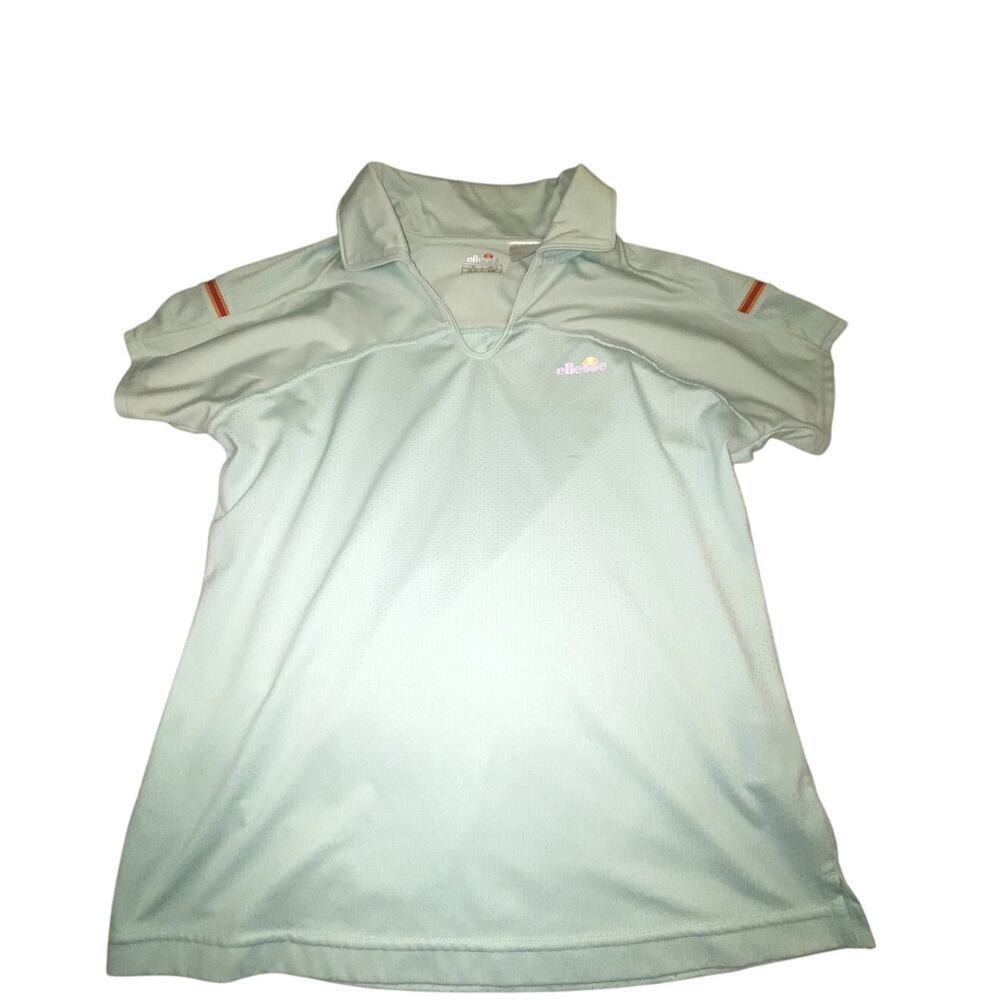 Ellesse Womens Mint V Neck Polo Size Small